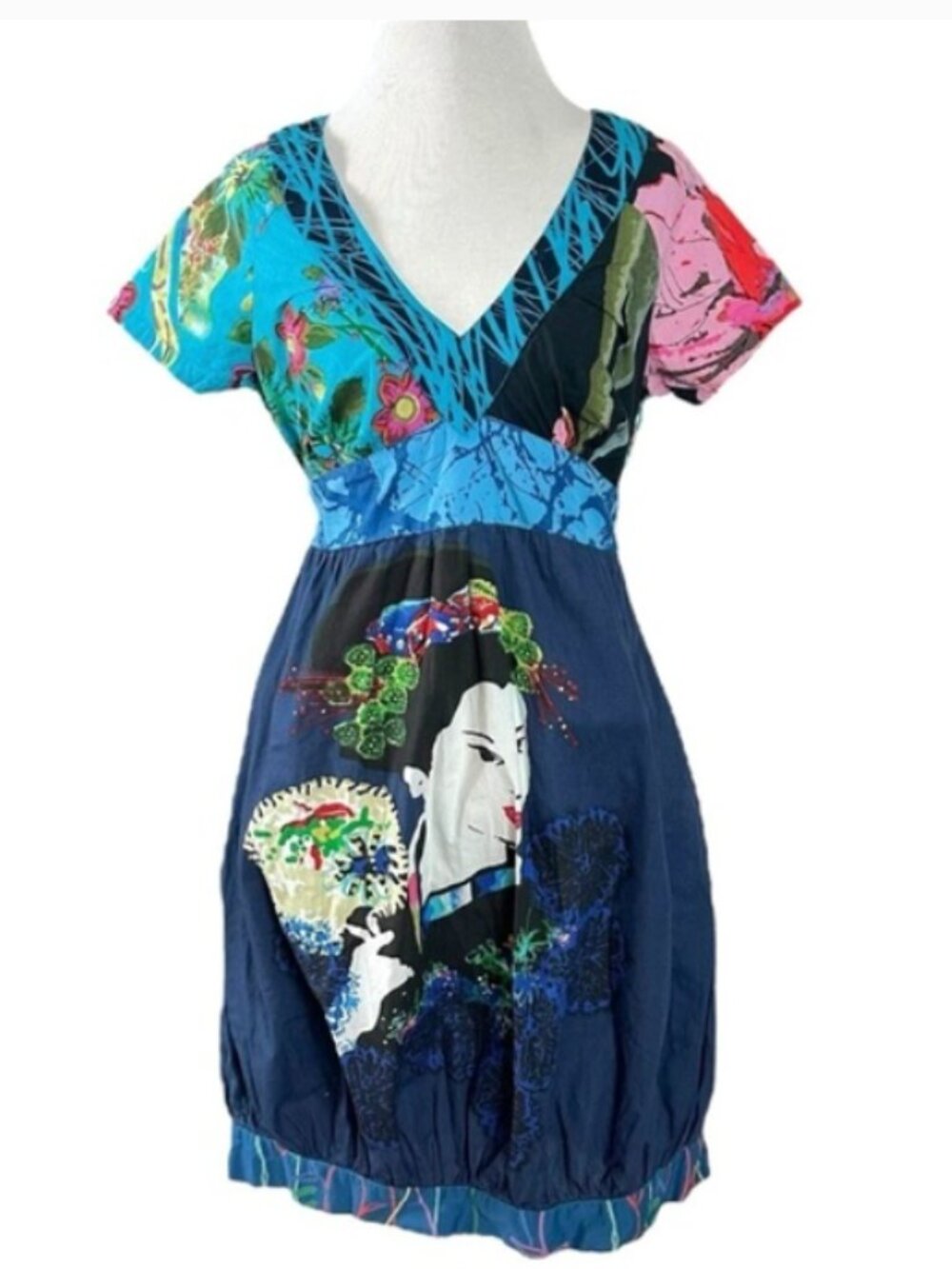 Desigual multicolor Geisha bubble dress